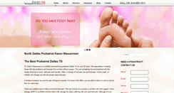 Desktop Screenshot of northdallaspodiatrist.com